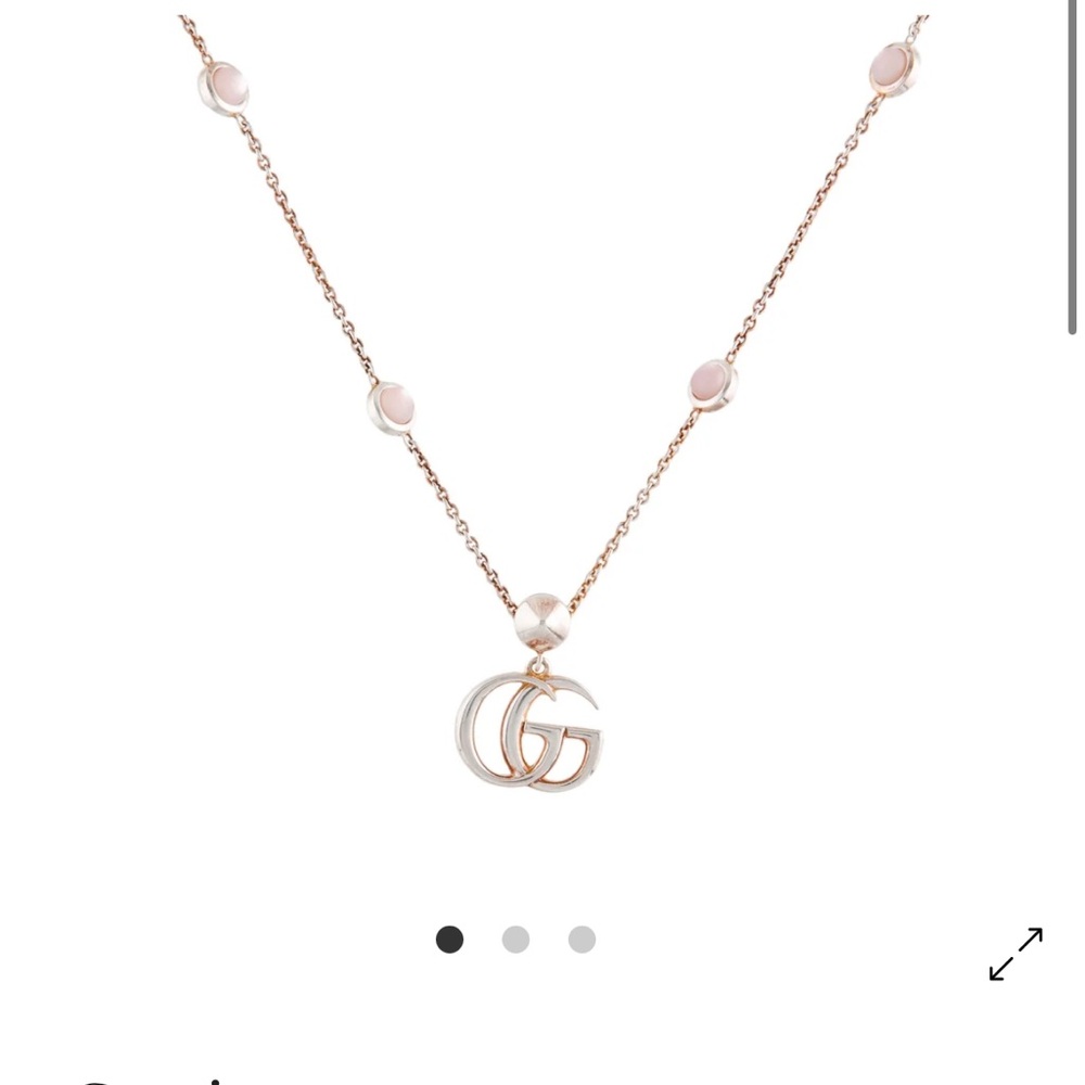 Gucci Resin GG Marmont Necklace